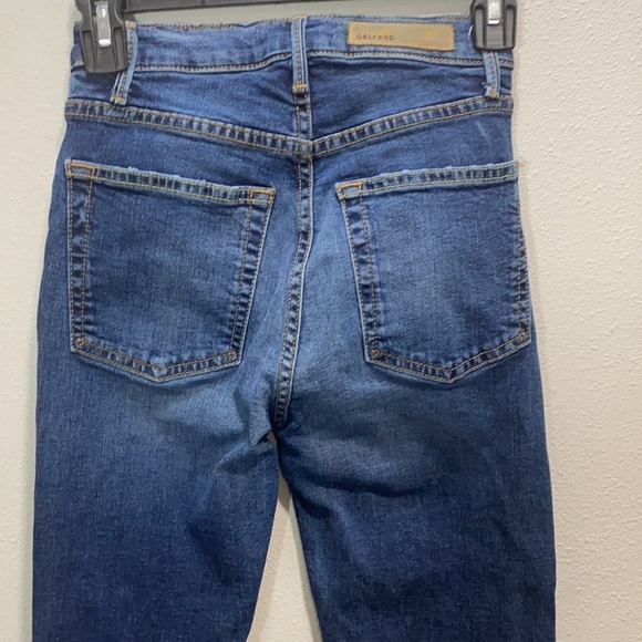 Grlfrnd Blue Distressed Kendall The Super Denim Skinny Jeans - Picture 10 of 15